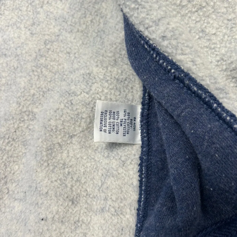 Polo Ralph Lauren Full Zip Hoodie Men Size Large Blue‎ Preppy Pony Lined